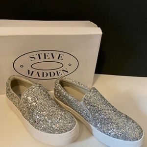 Steve Madden Gills Silver Glitter